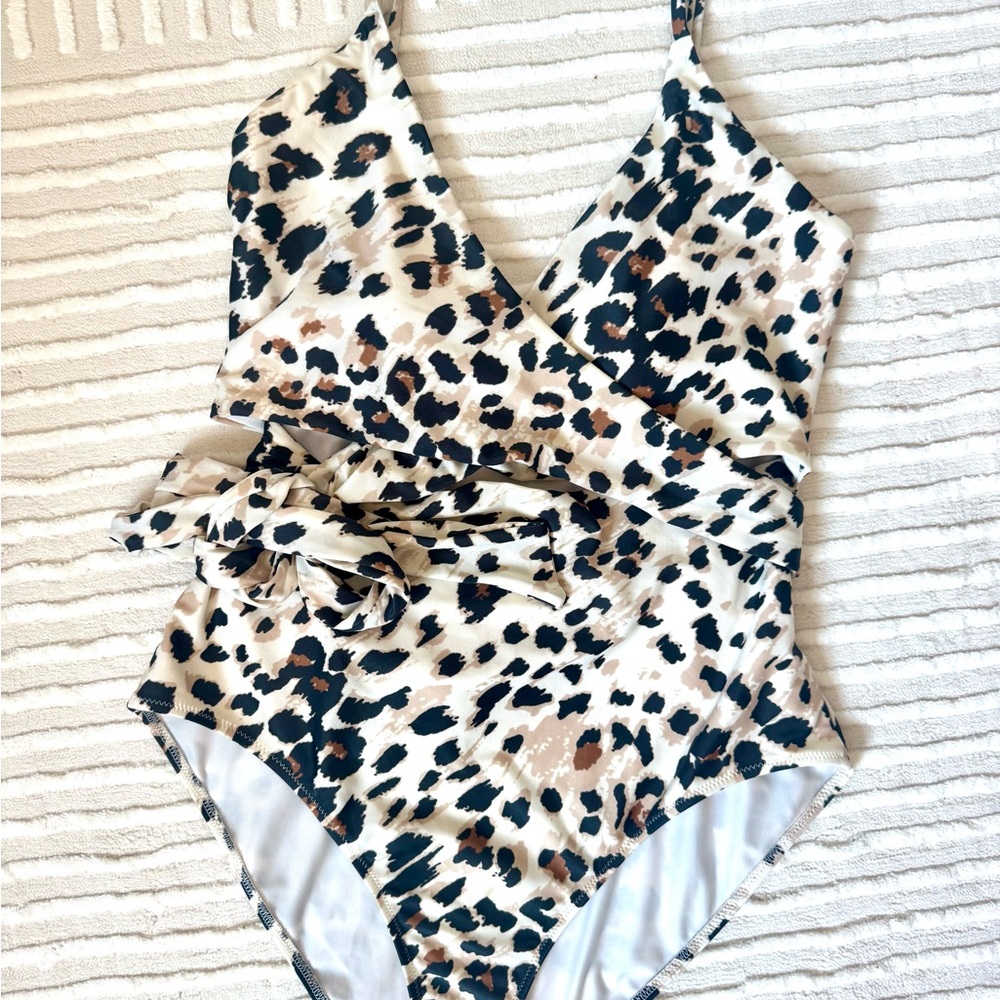 Aerie Animal Print One-Piece Swimsuit